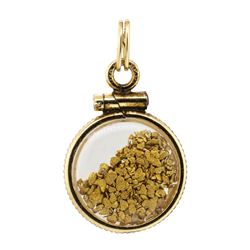 Gold Nugget Pendant Total Weight .46 Grams