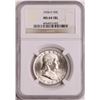 Image 1 : 1954-D Franklin Half Dollar Coin NGC MS64FBL