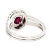 Image 3 : 18KT White Gold 1.74 ctw Ruby and Diamond Ring