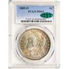 Image 1 : 1885-O $1 Morgan Silver Dollar Coin PCGS MS63 CAC AMAZING TONING