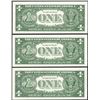 Image 2 : Lot of (3) Consecutive 1957B $1 Silver Certificate Notes