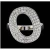 Image 1 : 18KT White Gold 1.00 ctw Diamond Ring