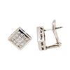 Image 2 : 14KT White Gold 1.20 ctw Diamond Earrings