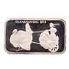Image 1 : 1974 Thanksgiving Madison Mint 1 oz .999 Fine Silver Art Bar