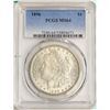 Image 1 : 1896 $1 Morgan Silver Dollar Coin PCGS MS64