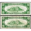 Image 2 : Lot of (2) 1934 $10 Silver Certificate Notes