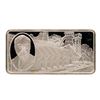 Image 1 : 500 Grain Sterling Silver Franklin Mint 100 Greatest Americans Ingot