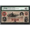 Image 1 : 1859 $10 Farmers Bank of Kentucky Obsolete Note PMG Choice Uncirculated 63EPQ