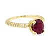 Image 1 : 14KT Yellow Gold 1.67 ctw Ruby and Diamond Ring