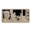 Image 1 : 500 Grain Sterling Silver Franklin Mint 100 Greatest Americans Ingot