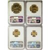 Image 2 : Set of (4) 1986 American Gold Eagle Coins NGC MS69