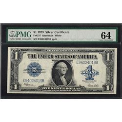 1923 $1 Silver Certificate Note Fr.237 PMG Choice Uncirculated 64