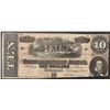 Image 1 : 1864 $10 Confederate States of America Note