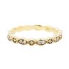 Image 2 : 14KT Yellow Gold 0.15 ctw Diamond Ring