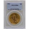 Image 1 : 1924 $20 St. Gaudens Double Eagle Gold Coin PCGS MS64