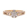 Image 2 : 14KT Rose Gold 0.50 ctw Diamond Ring