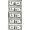 Image 1 : District Set of 1963B $1 Federal Reserve BARR Uncirculated Notes