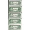 Image 2 : District Set of 1963B $1 Federal Reserve BARR Uncirculated Notes