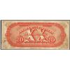 Image 2 : 1800's $20 Citizens Bank of Louisiana Obsolete Note Small Hole Repaired