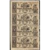 Image 1 : Uncut Sheet of 1800's $5 Canal & Banking Co. Obsolete Notes