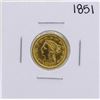 Image 1 : 1851 $2 1/2 Liberty Head Quarter Eagle Gold Coin