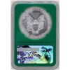 Image 2 : 2017 $1 American Silver Eagle Coin NGC MS70 Early Releases Green Core