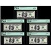 Image 1 : Lot of (5) Consecutive 2001 $100 Federal Reserve STAR Notes PCGS Gem New 66PPQ