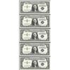 Image 1 : Lot of (5) Consecutive 1957A $1 Silver Certificate Notes