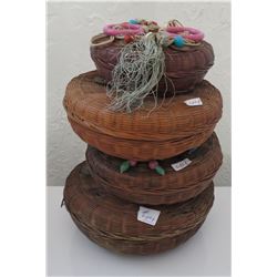 4 Antique Chinese Baskets