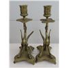 Image 2 : Bronze Gargoyle Candle Holders