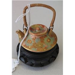 Japanese Mini Tea Pot on Stand