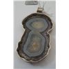Image 8 : 2 Geode Pendants w/Sterling