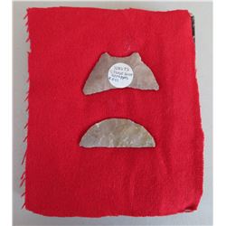 2 California Flint Crescents