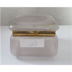 Tiger-Engraved Glass Box