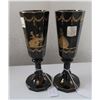 Image 6 : 2 Black Amethyst Goblets