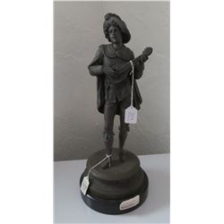 19th Century Spelter Troubadour