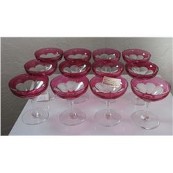 Set of 12 Champagne Glasses