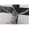 Image 4 : Antique Metal Religious Crucifix on Stand