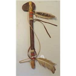 Plains Indian Club w/Beadwork