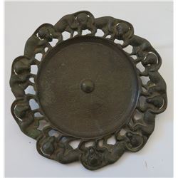 Bronze Mirror w/Monkeys