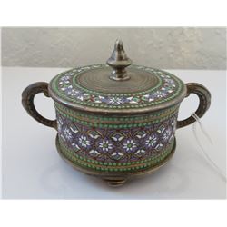 Enamel German Silver Box