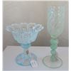 Image 1 : Venetian Glass Goblet & Rare Crystal Compote