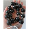 Image 10 : Sterling Silver & Onyx Stone Bead Necklace