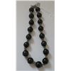 Sterling Silver & Onyx Stone Bead Necklace