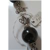 Image 6 : Sterling Silver & Onyx Stone Bead Necklace