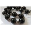 Image 7 : Sterling Silver & Onyx Stone Bead Necklace