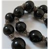 Image 8 : Sterling Silver & Onyx Stone Bead Necklace