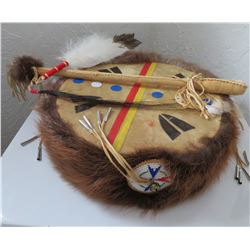 Plains Indian Drum w/Beater