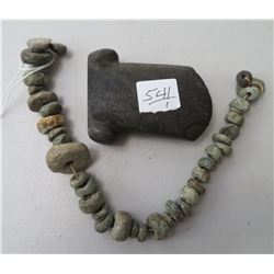 Stone Axe & Jade Necklace
