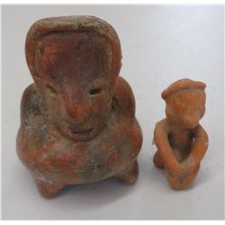 2 Human Pre-Columbian Figures